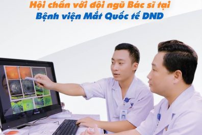 Bác sĩ Đoàn Anh và bác sĩ Đinh Yên Lục - Bệnh viện Mắt Quốc tế DND